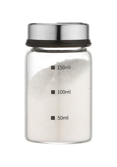 Kosona 150ml Cam Baharat Kavanozu, 4 Farklı Çıkış Açığı, Döner Kapağı Ve Ölçü İzleriyle Dayanıklı Diğer