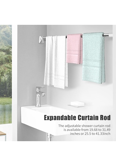 Xindoker "deliksiz Genişleyebilir Perde Çubuğu - Banyo, Dolap Ve Daha Fazlası İçin Pratik Asma Çubuğu" Diğer