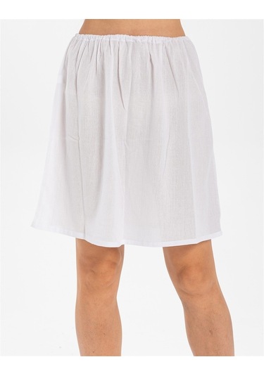 Jüpon Şile Bezi Mini Pamuk Kısa Etek Astarı Diz Boyu Kadın Jipon (484739913)