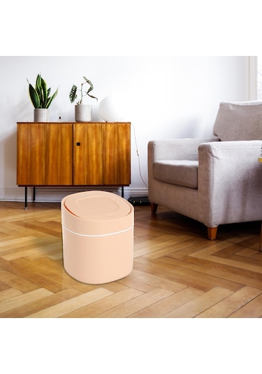 Suntek Magideal Magideal Mini Masaüstü Çöp Kutusu Sepeti Kovası Ev Pembe