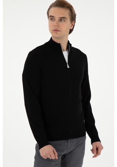 U.s. Polo Assn. Erkek Siyah Hırka Triko 50298268-vr046 Siyah