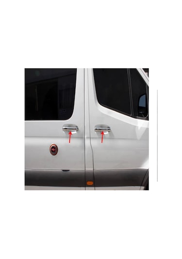 Mercedes Sprinter Kapı Kolu 2006 4 Kapı Paslanmaz Çelik 8 Parça N11.3629