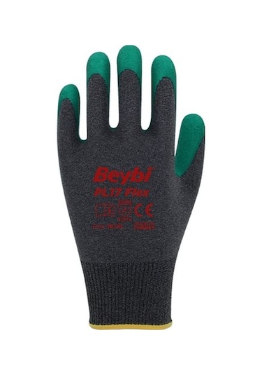 BEYBİ PL17 Flex 10 Beden Gri-Yeşil Polyesyter Likralı İpten Örülm