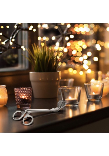 Cilalı Paslanmaz Çelik Mum Fitili Düzeltici Gümüş