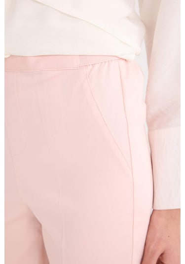 DeFacto Sigaret Saten Kumaş Pantolon Normal Bel Düz Paça J8743AZ25SMPN638