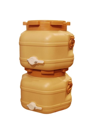 Bal Dinlendirme Fıçısı Musluklu Altıgen 50Kg - Arıcılık