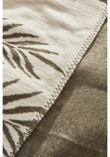 Karaca Home Leaf Çift Kişilik Pamuk Battaniye Haki 200.22.04.0207 Haki