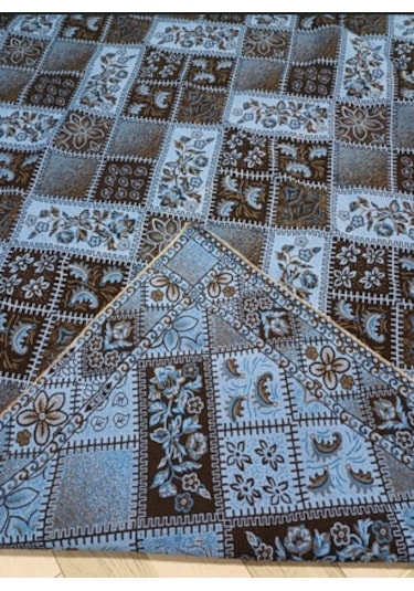 Savan Dokuma Halı Örtüsü 6m² 200 300 Kale Turkuaz