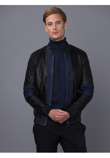 Basics&more Erkek Deri Ceket E1023 001