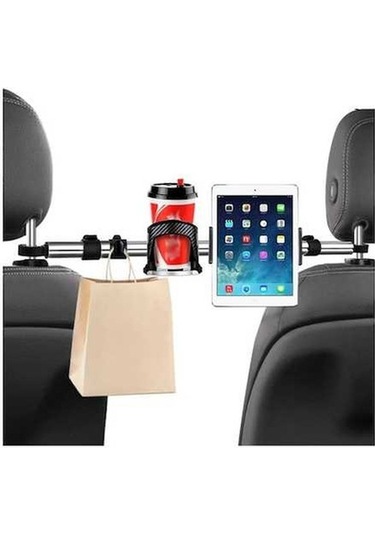 Wondernest 3'ü 1 Arada Araç Telefon Tutacağı, Bilgisayar Tutacağı, Kancalı Evrensel Alüminyum Boru Std