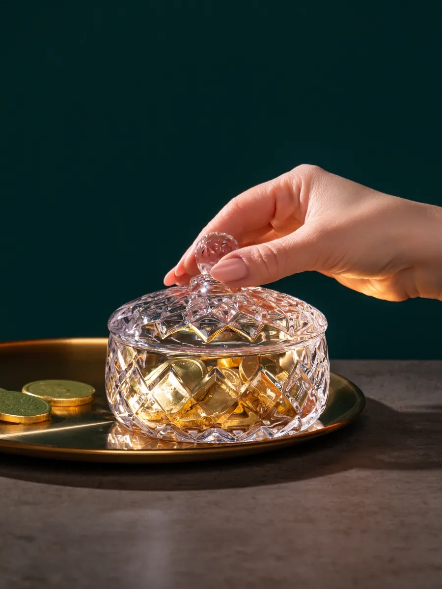 Lefard Gem Şekerlik 320 Ml Kapaklı Cam 205448433 Beyaz