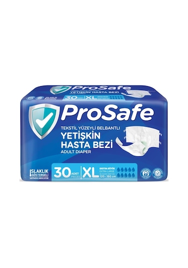 Prosafe Hasta Bezi Yetişkin Bel Bantlı Tekstilyüzey Xlboy 120adet XL