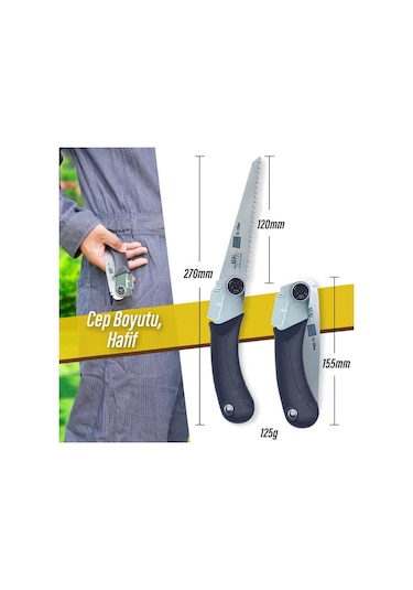 Suizan F003 Mini Katlanır Japon Testeresi 12 Cm
