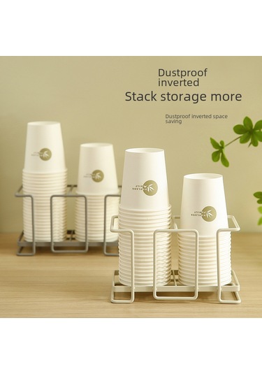 Youtek Ev Kullanıma İdeal Demir Çelik Kahve/çay Bardak Tutucu, Tekrarsız Bardak Depolama Ve Düzenleme İçin Çift Konumlu Minimalist Tasarım Sıcak Gri Diğer