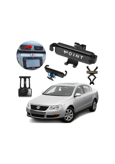 Vw Passat B6 Araca Özel Cep Telefon Tutacağı Robotik Oynar Başlıklı 2005-2010 Arası Profesyonel Ürün