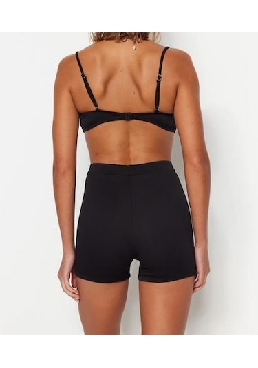 Deep Beach Dokulu Yüksek Bel Bikini Altı Db200792kt 001
