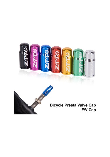 Yunboo Alüminyum Presta Valf Kapağı Bisiklet Dağ Yolu防尘防 轻量耐用 Siyah 1 Çift