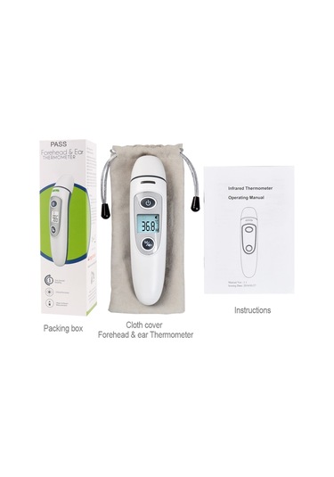 Sones Rz8810 Termometreler Vücut Termometresi Kulak Led Ekranlı Dijital Elektronik Ir Termometre Bebek Ateşi Kızılötesi Bebek Termometresi