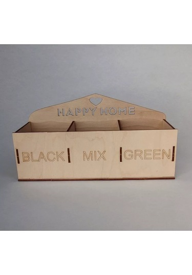 Woodiks Çay Poşeti Standı - "happy Home" 176271786 Diğer