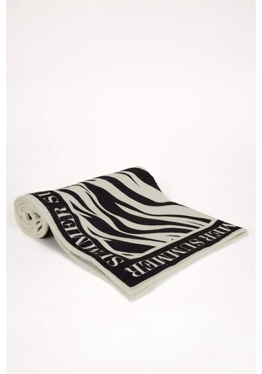 DeFacto Kadın Desenli Pamuklu Plaj Havlusu C1161AX24SMBK23