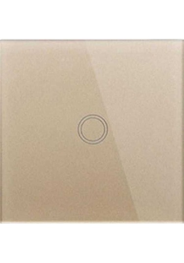 Fastbuy 86mm 1 Grup Akıllı Ev Işık Anahtarı, Rf433 Uzaktan Kumanda, Ac 110-240v, Altın Kaplama Ev Tipi Otomasyon Sistemi