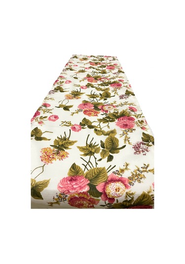 Runner Dekoratif Vip Masa Örtüsü 40X140 CM İngiliz Gülü