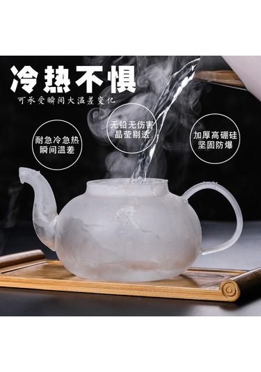 Mufunye Ev Kullanıma Uygun 1200ml Yüksek Kaliteli Borosilikat Cam Çay Potu - Filtreli, Dayanıklı Ve Pratik Çay Hazırlama Seti Renkli