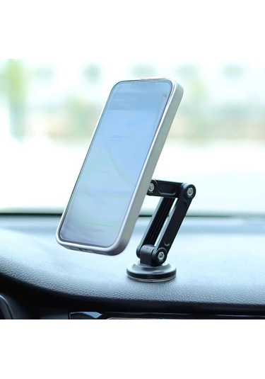 Willowhaven Siyah 1 Adet Araç Telefon Tutucu 360 Derece Dönebilir Güçlü Mıknatıslı Universal 4-7 İnç
