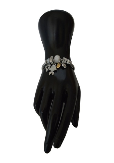 Uzel Çelik Gümüş Silver Model Taşlı, Balık Charmlı Çelik Bileklik Beyaz