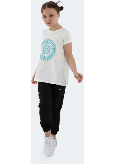 Slazenger POSEIDON IN Kız Çocuk Tişört Ekru