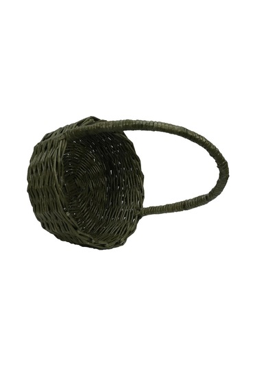 E38 El İşçiliği Kağıt İp Sepet Örgü 19 19 Cm - 6174 Karışık