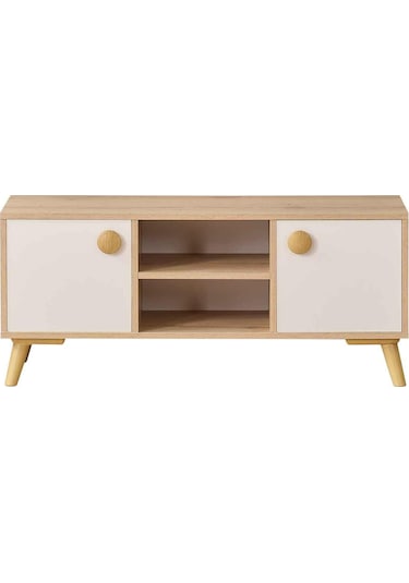 Domino 2 Kapaklı Tv Sehpası Beyaz - Safirmeşe