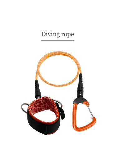 Neevoyu Su Altı Güvenlik Kordonu: Serbest Dalış İçin El Bileği Bağlaması Ve Montaj Kancasıyla Tutanak Önleyici, 360 Döner Ve Hızlı Çıkartma Özelliği BEYAZ