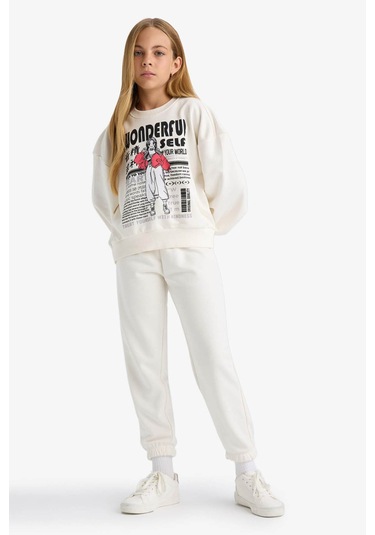 Defacto Ekru Kız Çocuk Alt-üst Takım E6416a8/er105 Ekru