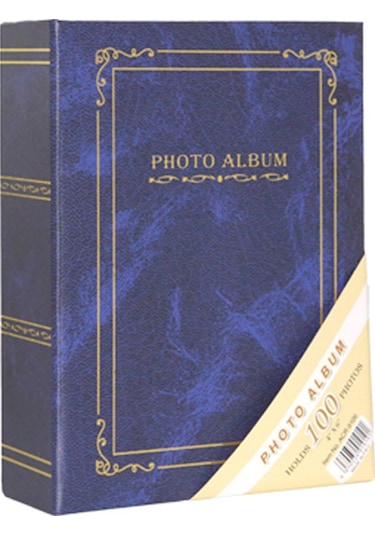 Rabsev 10x15cm 100 Fotoğraf Kapasiteli Ciltbezli Lüks Fotoğraf Albümü RS9106-M