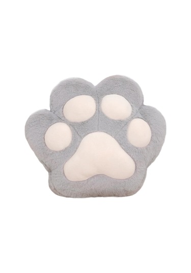 Suntek Kedi Pençesi Yastık Battaniye Sevimli  Gri Mavi