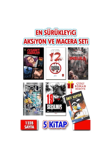 En Sürükleyici Aksiyon Ve Macera Romanları Seti 6 Kitap