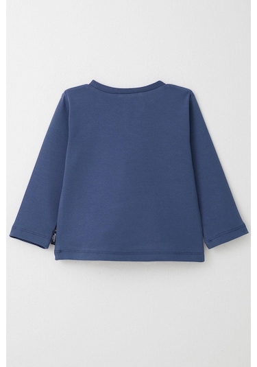 Breeze Erkek Çocuk Uzun Kollu Tişört Basic 1-4 Yaş, İndigo-indigo İndigo