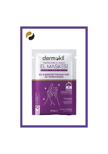 Dermokil Kil & Kenevir Tohumu Yağı İçerikli Nemlendirici El Maskesi 35 ML