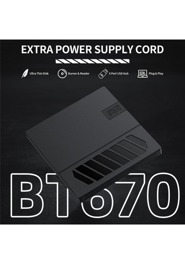 Sones Bt670 Sd Tf Kart Yuvalı Çok İşlevli Harici Optik Sürücü Dvd Yazıcı
