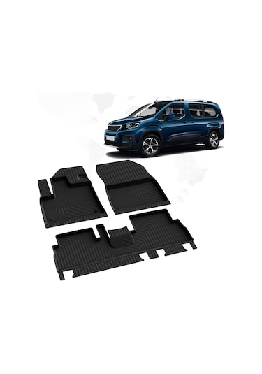Nova Krom Peugeot Rifter 4d Havuzlu Paspas 2019 Üzeri A+kalite
