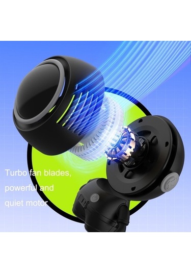 Mf040 Mini Taşınabilir Yapraksız Usb Asma Boyun El Spaceeman Fan Beyaz 7148 Beyaz