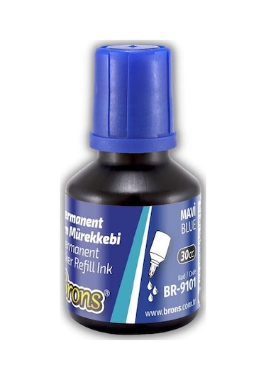 Markör Permanent Kalem Mürekkebi 30 ml 1 Adet Brons Koli Çuval Ka
