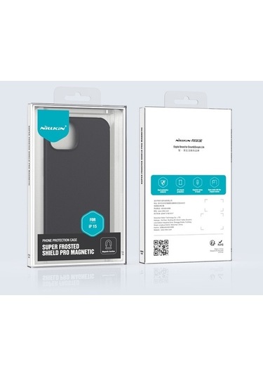 Bloomnest İphone Uyumlu 15 İçin Nıllkın Buzlu Kalkan Pro Magsafe Kılıf - Manyetik, Kablosuz Şarj, Tam Koruma Diğer