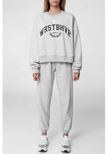 Madmext Mad Girls Gri Kadın Eşofman Takım Mg835-gri Gri