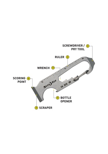 Nite Ize Doohickey 6X Çok Amaçlı Anahtarlık