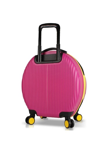 My Valice Bubble Abs Yuvarlak Valiz Fuşya