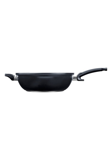 Fissler Ceratal Comfort Orbit Black Wok Tava - 32 Cm Siyah