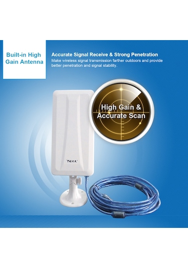 Lemestar 150mbps 802.11b/g/n Usb Wifi Alıcısı, Menzil Genişletici, Ap Dönüştürücü, Otomatik Bant Genişliği Ayarlama, 5m Kablolu, Ev Ve Ofis İçin