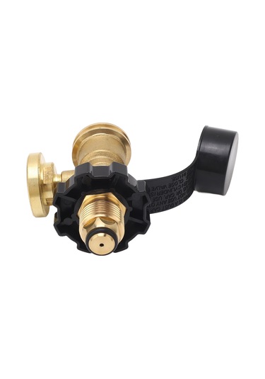 Reedark Brass Pol-qcc1 Gaz Tankı Adaptörü, Basınç Gösterici İle, Barbekü, Isıtıcı, Kamp Çörekçileri İçin Kolay Kurulum